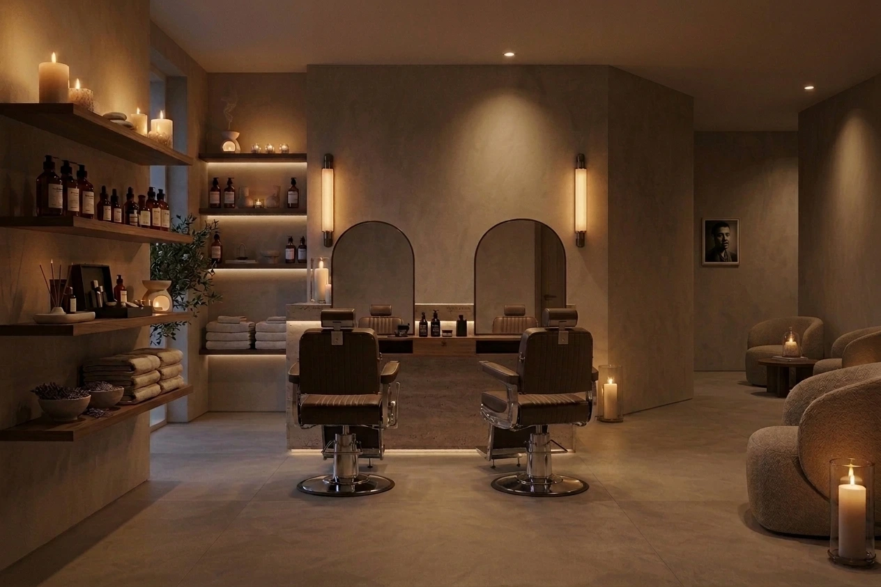 Barbing and styling station