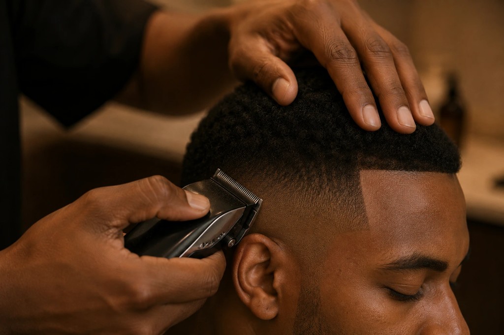 Barbing and styling at Gena Beautique Bar