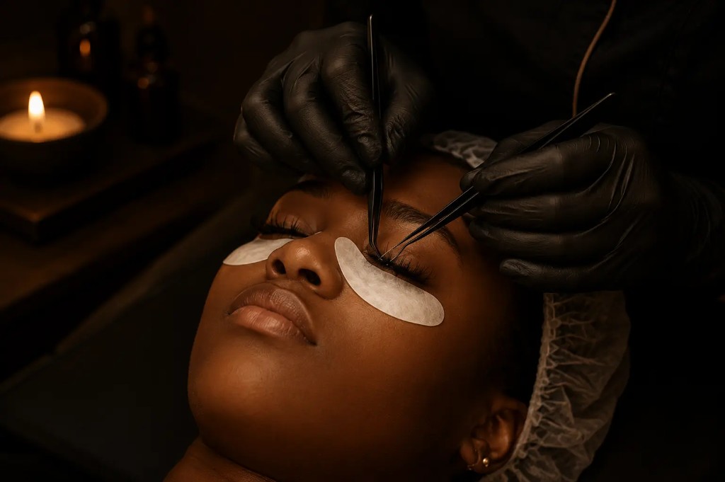 Lash extensions at Gena Beautique Bar